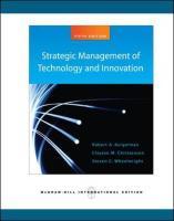 9780071263290 Strategic Management Of Technology And Innovation
