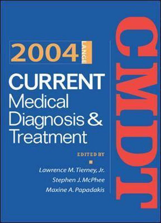 9780071417433 Current Medical Diagnosis  Treatment 2004