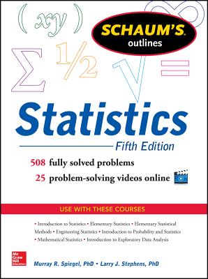 9780071822527 Schaums Outline of Statistics