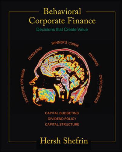 9780072848656 Behavioral Corporate Finance