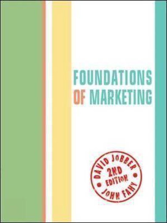 9780077122287 Foundations Of Marketing