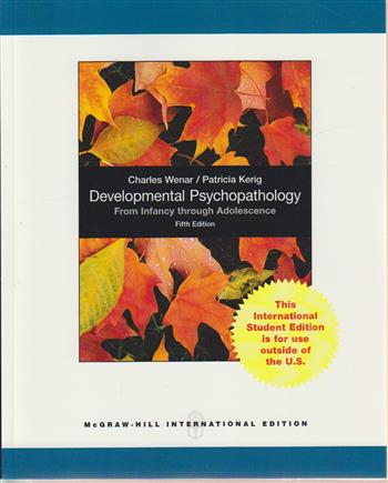 9780077137458 Developmental Psychopathology