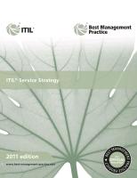 9780113313044 ITIL Service Strategy 2011