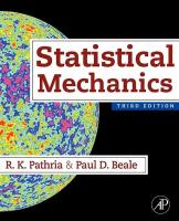 9780123821881 Statistical Mechanics