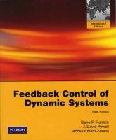 9780135001509 Feedback Control Of Dynamic Systems