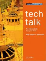 9780194574587 Tech Talk Pint Sb
