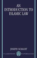 9780198254737 Intro To Islamic Law P