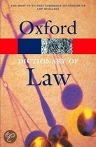 9780198607564 A dictionary of law