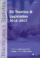 9780198768326 Blackstones EU Treaties  Legislation 20162017