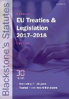 9780198802662 Blackstones EU Treaties  Legislation 20172018