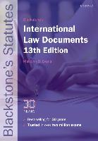 9780198802747 Blackstones International Law Documents