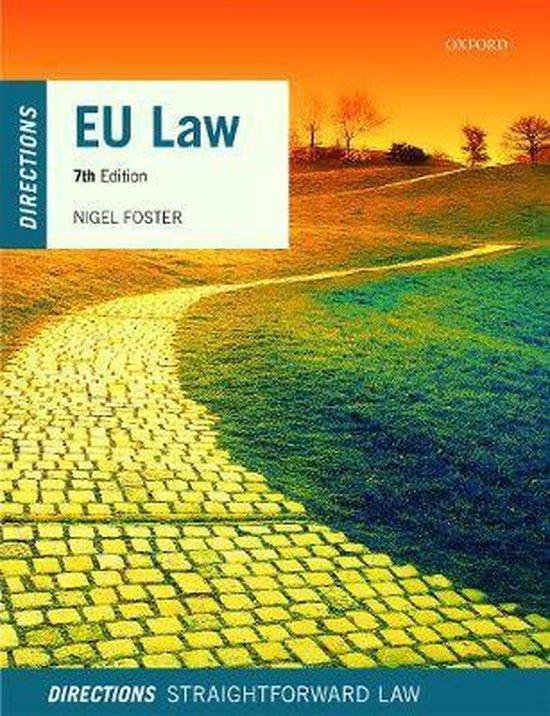 9780198853909 EU Law Directions