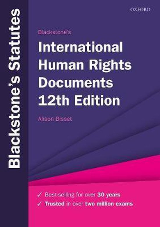 9780198860921 Blackstones International Human Rights Documents