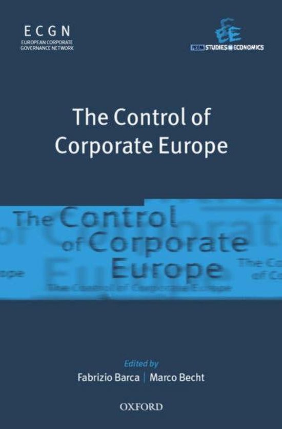 9780199257539 Control Of Corporate Europe P