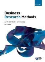 9780199583409 Business Research Methods 3e P