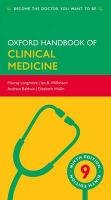 9780199609628 Oxford Handbook of Clinical Medicine