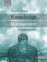 9780199691937-Knowledge-Management-in-Organizations