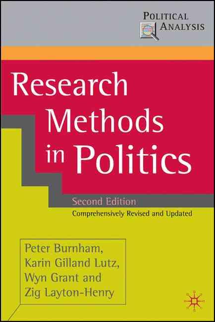 9780230019850 Research Methods in Politics