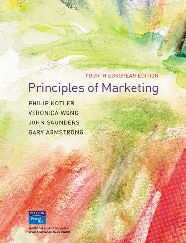 9780273684565 Principles of Marketing European Edition Pie