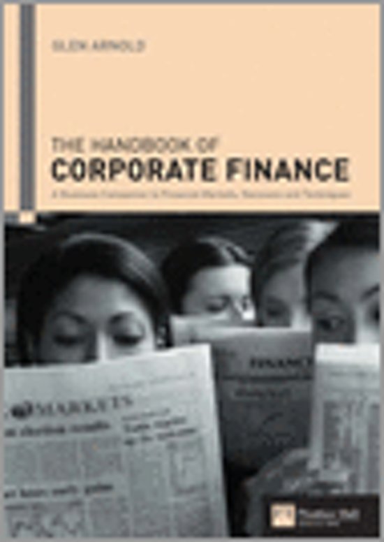 9780273688518 Handbook of Corporate Finance
