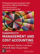 9780273711537 Management and Cost Accounting Professional Questions