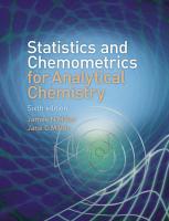 9780273730422 Statistics And Chemometrics For Analytical Chemistry