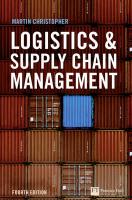 9780273731122 Logistics and Sup