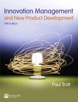 9780273736561 Innovation Management And New Product Development