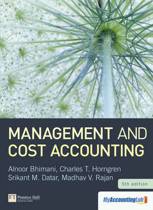 9780273757450 Management And Cost Accounting