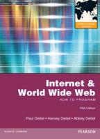 9780273764021 Internet And World Wide Web How To Program