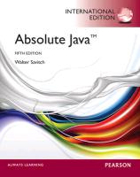 9780273764793 Absolute Java
