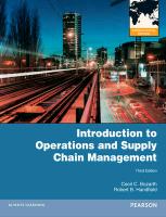 9780273770084 Introduction To Operations And Supply Chain Management