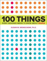 9780321767530 100 Things Every Designer Needs to Know About People