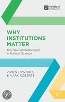 9780333929544 Why Institutions Matter