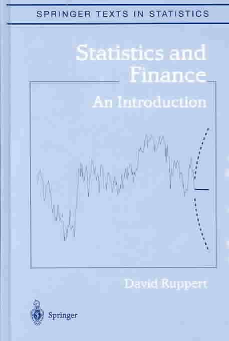 9780387202709 Statistics and Finance