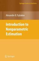 9780387790510 Introduction to Nonparametric Estimation