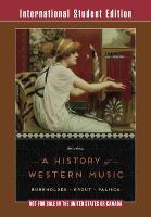 9780393937114 A History of Western Music
