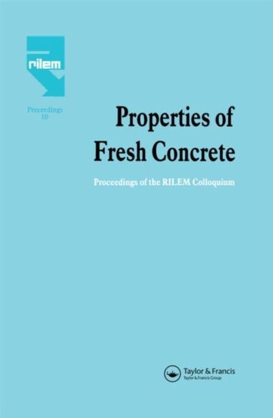 9780412374302 Properties of Fresh Concrete