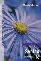 9780415746984 Understanding Syntax