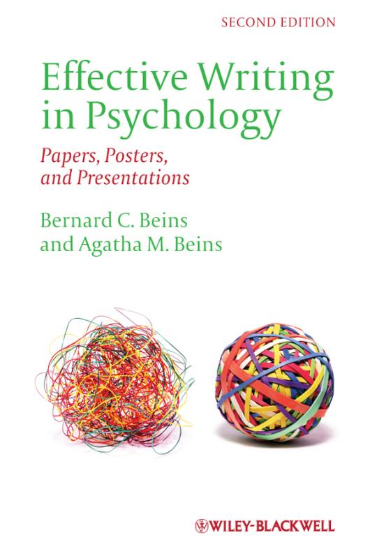 9780470672440 Effective Writing in Psychology