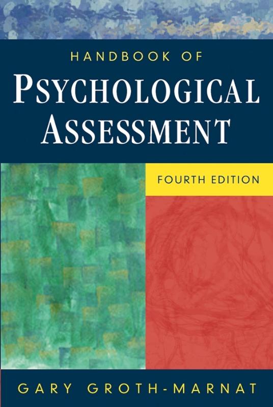 9780471419792 Handbook of Psychological Assessment
