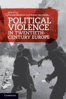 9780521182041 Political Violence In TwentiethCentury Europe