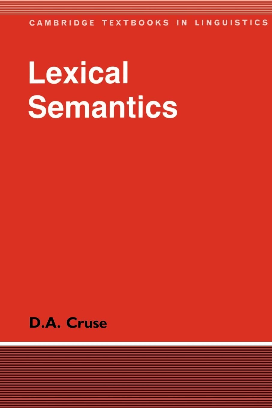 9780521276436 Lexical Semantics