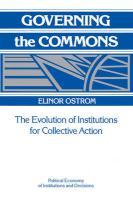 9780521405997 Governing The Commons