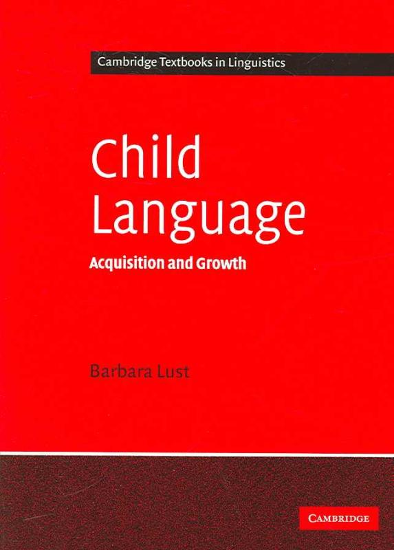 9780521449229 Child Language
