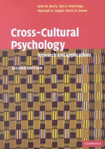 9780521646178 CrossCultural Psychology