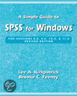 9780534610043 A Simple Guide To Spss For Windows