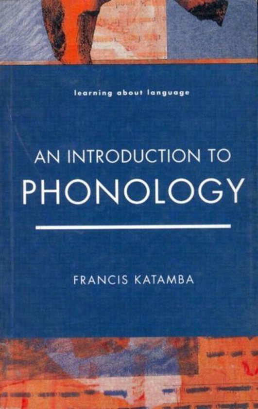 9780582291508 An Introduction To Phonology