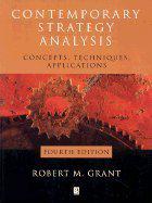 9780631231363 Contemporary Strategy Analysis Concepts         Techniques Applications Fourth Edition