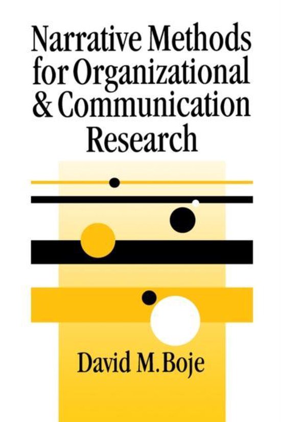 9780761965879 Narrative Methods for Organizational  Communication Research